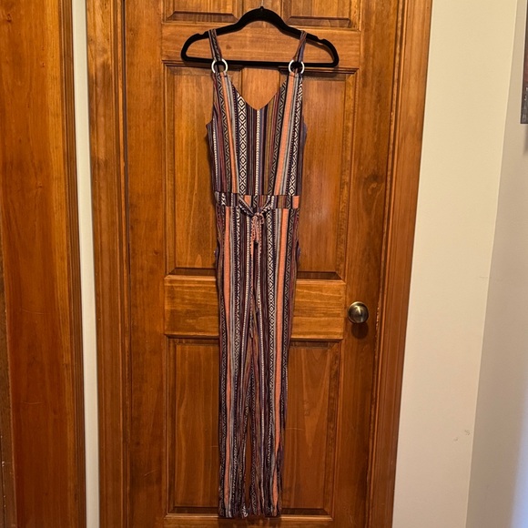 No Boundaries Pants - Jumpsuit-fully lined top, stretch waist with tie and pockets